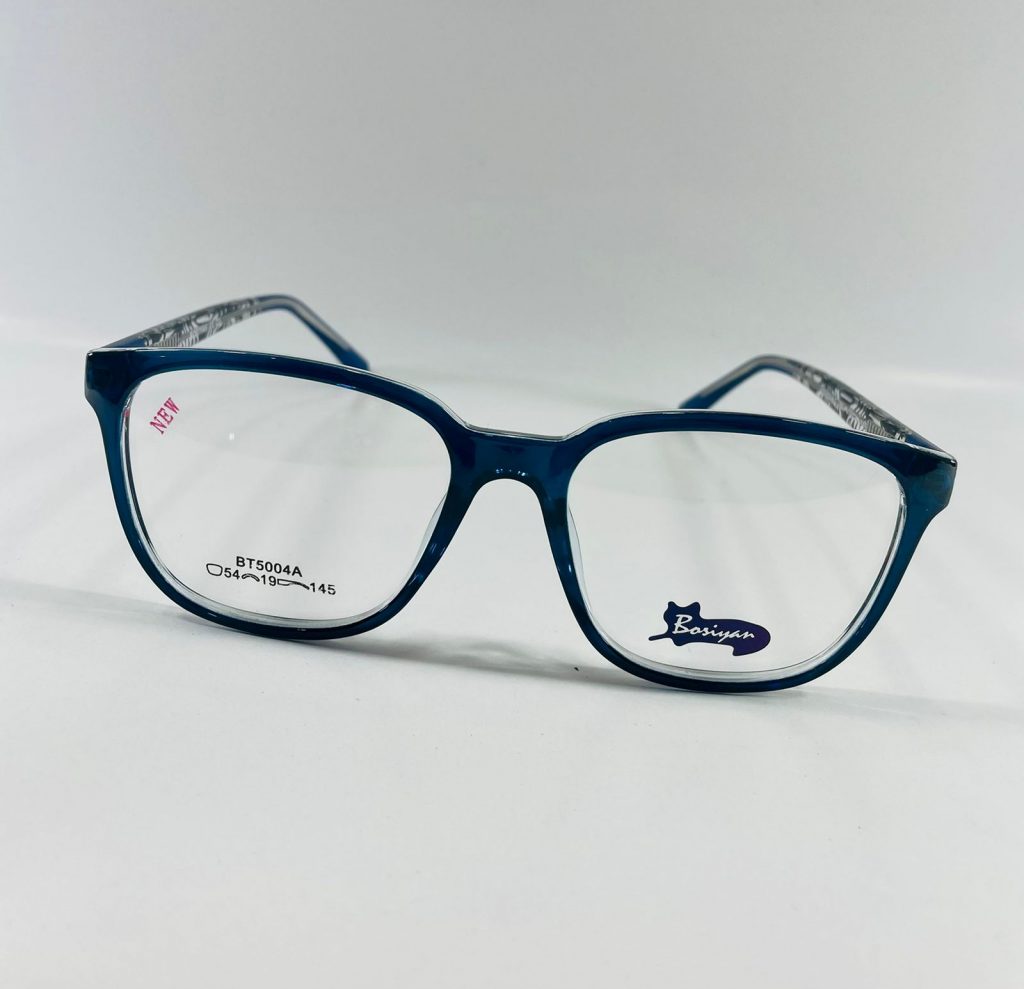 Armazón UP147, azul oscuro de forma cuadrada con esquinas redondeadas.